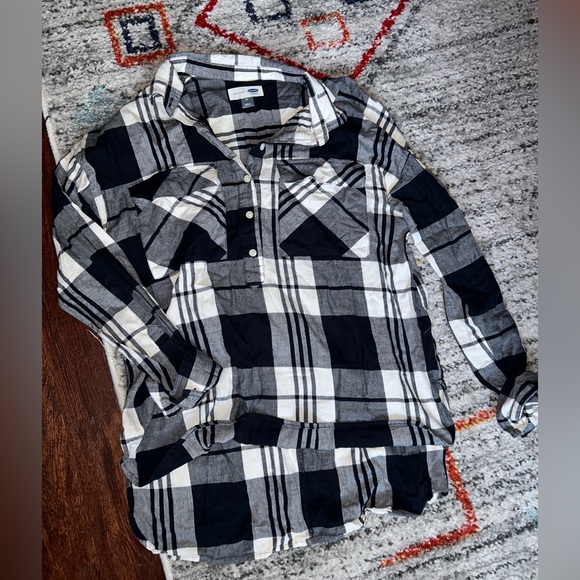 Old Navy tunic length BF flannel - Picture 1 of 1